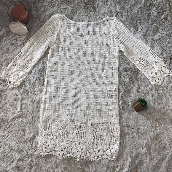 🦋AEO Cream Knit Lace Dress - Picture 5 of 5